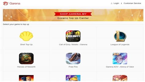 garena webshop|Garena Topup Center.